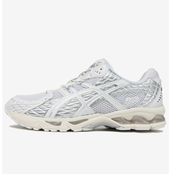 Asics Gel-Nimbus 10.1 White Pure Silver Running Sneaker Shoes