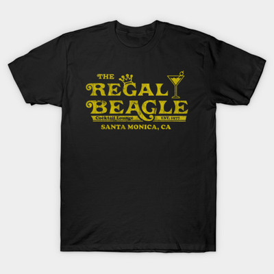Retro The Regal Beagle T-Shirt Vintage Bar Sign Graphic Tee Gift for Men Women
