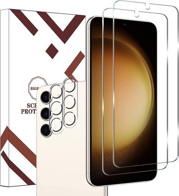 2-Pack Clear HD Screen & Camera Lens Protectors for Samsung Galaxy S23 - Case Fr
