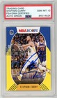 Stephen Curry 2020-21 Panini Hoops Yellow Autograph Card #130 PSA/DNA 10