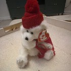 Ty Attic Treasures Peppermint White Polar Bear Plush Retired 1999 — photo 1