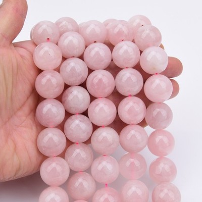 Huge 20mm Natural Pink Rose Quartz Crystal Round Loose Beads 15.5'' Strands DIY