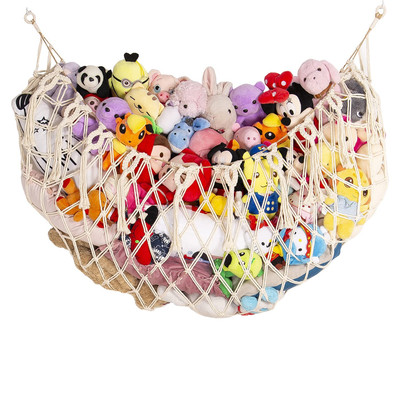 Stuffed Animal Net or Hammock Wall Hanging Net for Stuffed Animal Storage Mac...