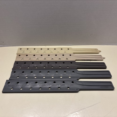 Vintage Sears Paint Stirrers Sticks Lot of 5 Plastic 11.5” Sears & Roebucks 