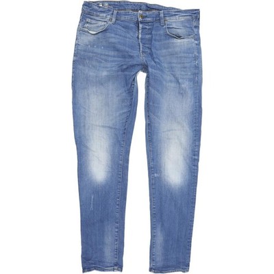 G-Star 3301 Herren Jeans blau Tapered Regular Stretch W35 L36 (61452)