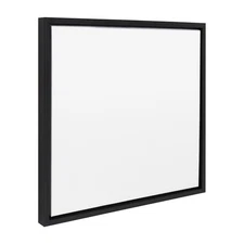Kate and Laurel Sylvie Blank Framed Canvas Wall Art, 22x22 Black, Modern Empt...