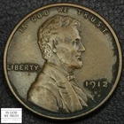 1912 S Lincoln Wheat Copper Cent 1C