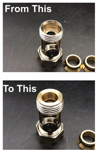 2 x Isolation Valve Flat Face inserts for 15mm Isolation valves Direct ...