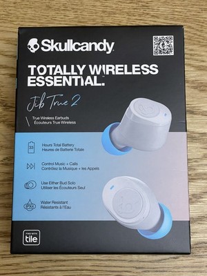 Skullcandy Jib True 2 Wireless Bluetooth Ohrhörer hellgrau/blau IPX4