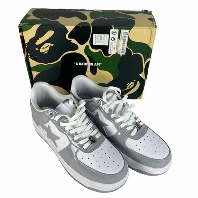 Bathing Ape Bape Sta Patent Star Leather Sneakers New Men s 10,5 Us Size gym