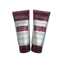 2x Pack Skincare LdeL Cosmetics Retinol Anti-Aging Hand Cream 6.8oz (2 x 3.4oz)