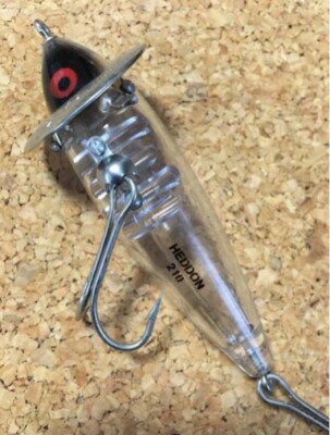 オールドHEDDON 210 VINTAGE HEDDON 210 SURFACE Wooden Fishing Lure, 3.5 In., Red