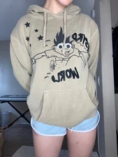 2018 Travis Scott Astroworld Look Mom I Can Fly Hoodie Tan Men's Size M