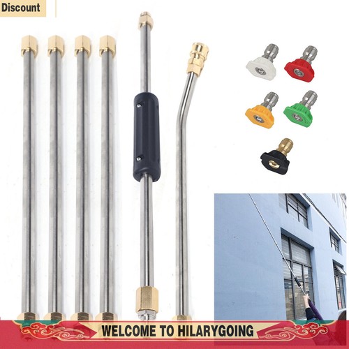 4000PSI High Pressure Extension Washer Lance Gun Wand Spray 5 Nozzles Cleaner - Picture 14 of 15