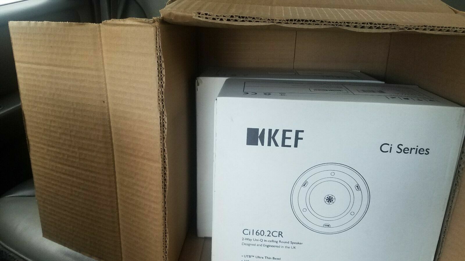 KEF CI160.2CR In‑Ceiling Speakers Pair (2 Each) Brand New KEF CI160.2CR In‑Ceiling Speakers Pair (2 Each) Brand New