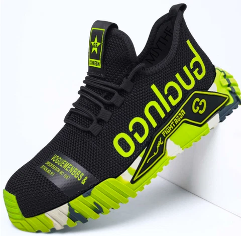 Unverwüstliche Sicherheitsarbeitsschuhe Stahlkappe Stiefel Leicht Sneaker Herrenschuhe - Bild 20 von 33