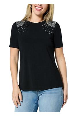 Curations x Debbie Denmon Bling T-Shirt Black