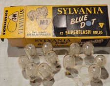 Vintage Sylvania M2 Blue Dot Superflash Bulbs - RARE Rotary Pack - 11 Bulbs