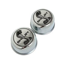 Shelby Cobra Logo Chrome Valve Cover Breathers Grommets Set - Ansen Usa