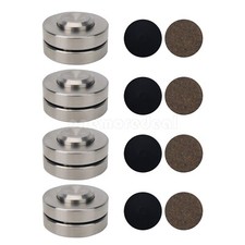 4pcs 45mm/1.8" Stainless Steel Speaker Feet Pads 304 Stainless Steel Balls Pads