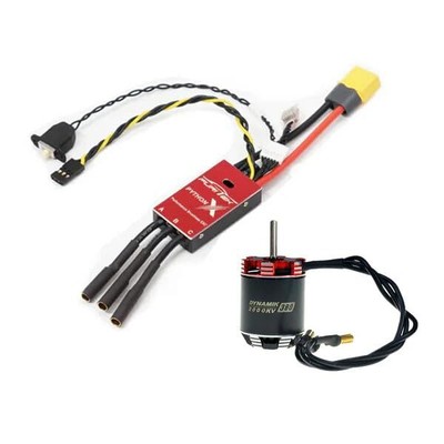 Python X Brushed/BRUSHLESS ESC with DYNAMIK 380 Motor for 1/10 RC Crawlers - ...