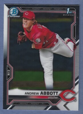 2021 Bowman Draft Chrome #BDC-8 Andrew Abbott Rookie Card Reds