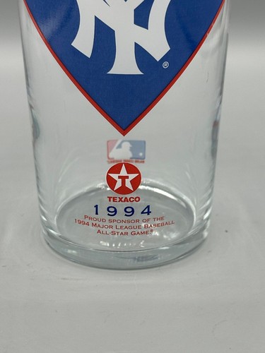 Vintage 1994 MLB All-Star Game Texaco New York Yankees Glass Promo Cup - Picture 3 of 3