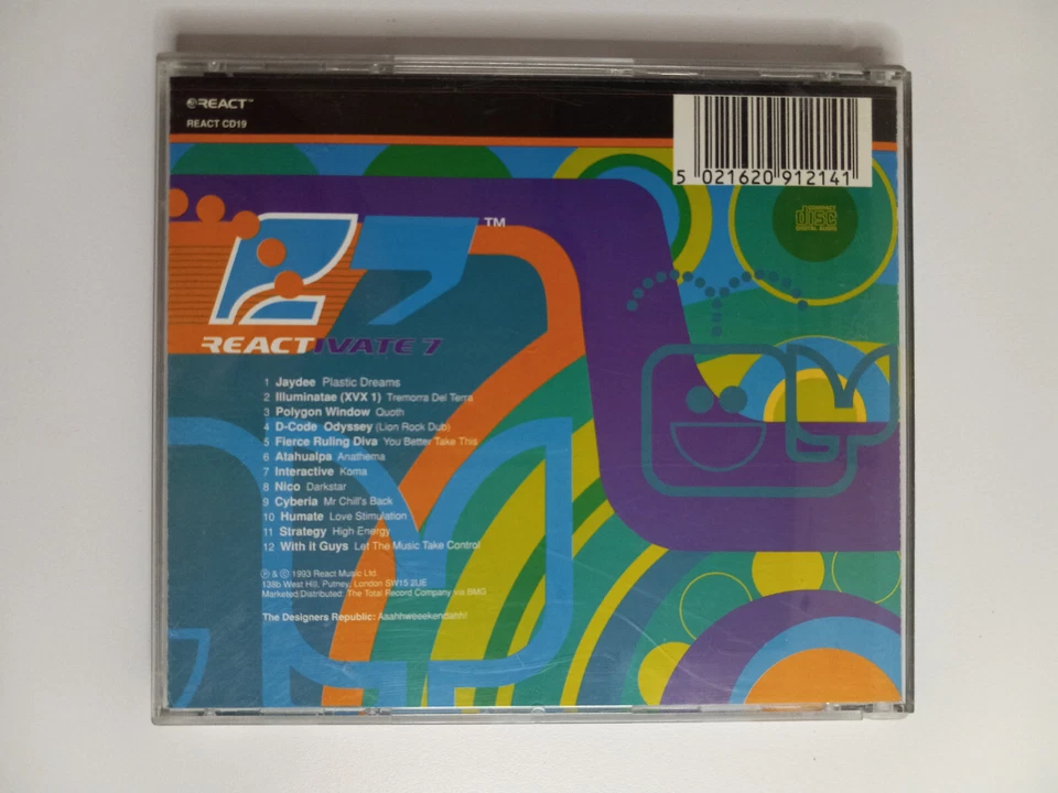 Reactivate 7: Aquasonic Trance - Various Artists (CD, 1993) UK Import Foto 2 de 3