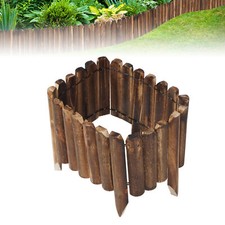 Garden Log Fencing Wooden Fence Edging Border Outdoor Landscape Planting Spiked