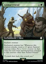 PIP Extended Art ANIMAL FRIEND 1x Rare Magic Fallout MTG NM