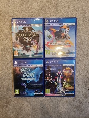 Playstation PS4 VR Spiele Bundle Battlewake Rush Ghost Giant Smash Hit Plunder 
