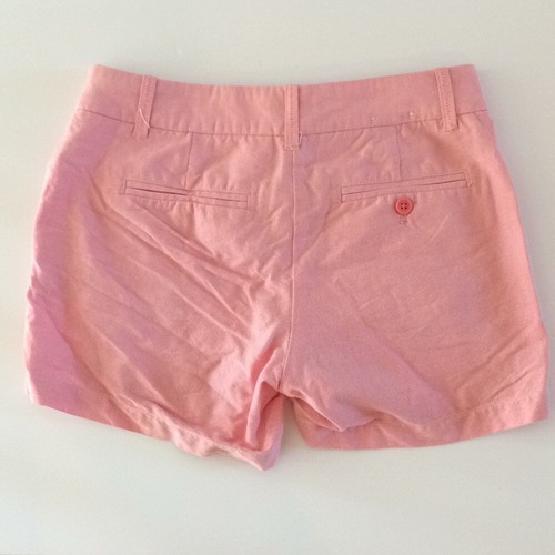 J. Crew Factory Barbie Pink Cotton Chambray Shorts Women's Size 0 - Picture 3 of 3