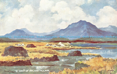 R426673 A West of Ireland Village W Burrows Valentine 1955