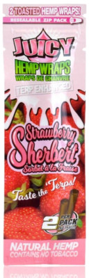 JUICY JAYS WRAPS NEW STRAWBERRY SHERBERT!  *FREE USA SHIPPING*