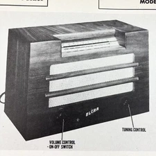 1946 Elcar Radio Model 602 Wire Schematic Repair Manual Vintage Original