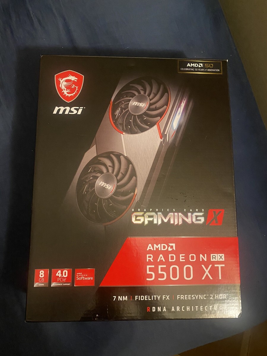 MSI Radeon RX 5500 XT GAMING X GDDR6 Graphics Card - 8GB | eBay