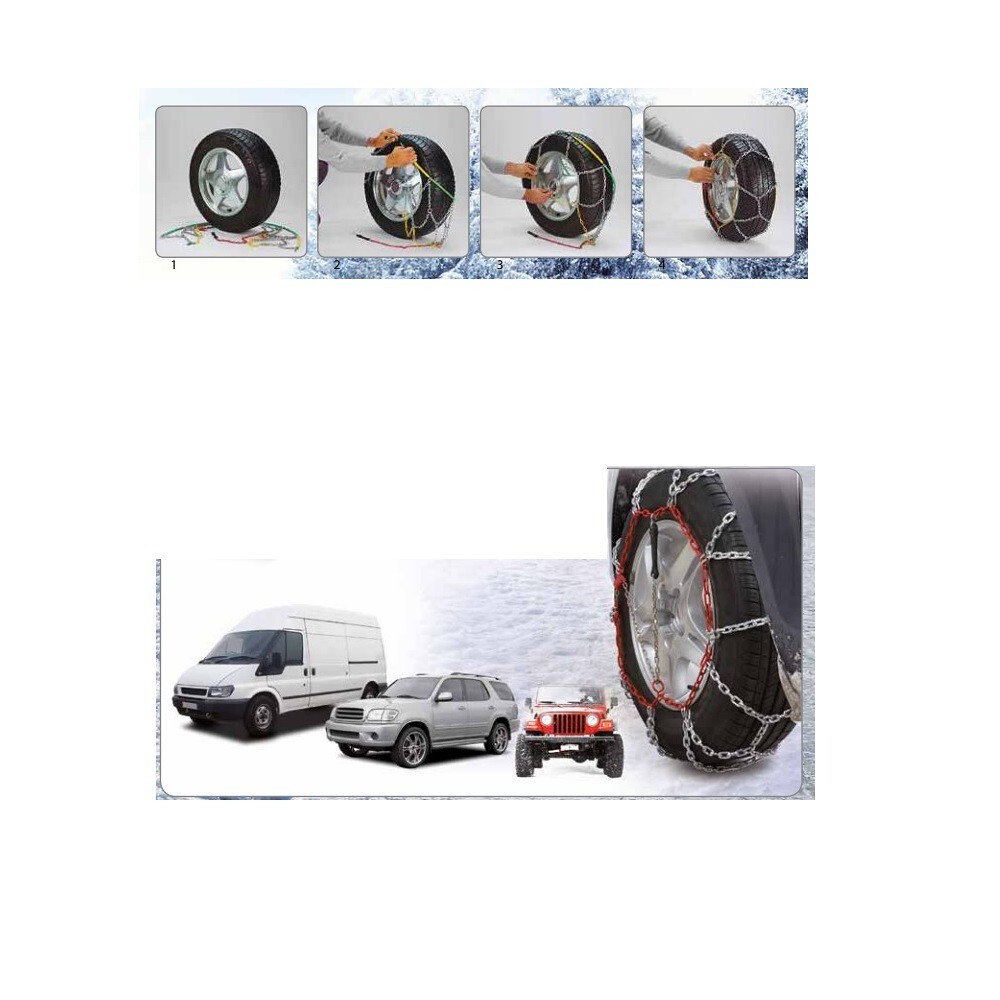 Catene da Neve Facili 265/40-21 16mm per SUV e Camper Omologate - 3