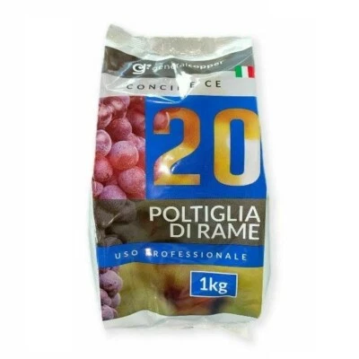 POLTI 20 POLTIGLIA RAME BORDOLESE SOLFATO DI RAME FUNGICIDA BIO BORO 1 KG