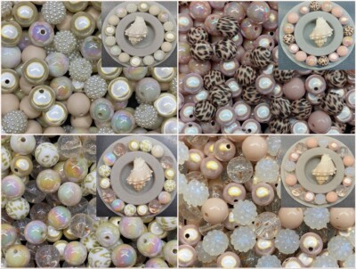 14-16mm  Miracle Beads Magic Opaque Leo diverse Perlen MIX 14-16St. Leo print