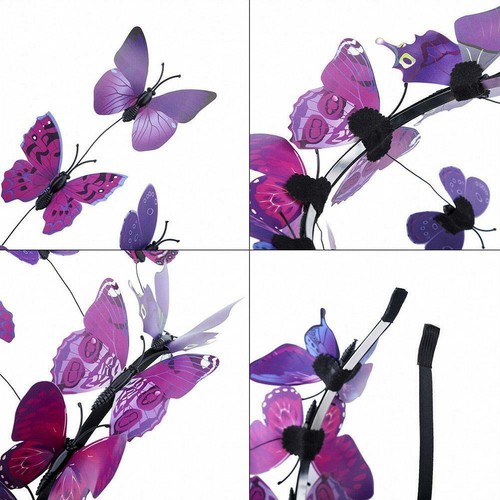 Fee Schmetterling Haar Stirnband Stirnband Girlande Requisite Hoop Frauen Dame Mädchen Party - Bild 9 von 18