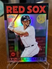 2021 Topps Chrome Xander Bogaerts 1986 35th Anniversary Refractor Red Sox 86BC-8
