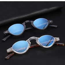 Reading Glasses Blue Light Block Fashion Half Rimless Lighted Computer Men Women