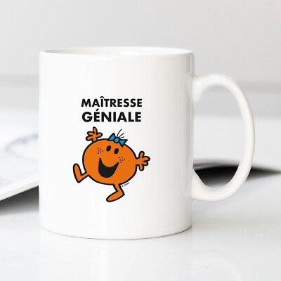 Tasse Tasse Keramik weiß MAITRESSE GENIALE