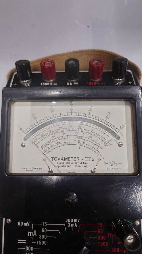 Vintage Tovameter III S Multimeter - Ungeprüft, Für Teile - Bild 2 von 4