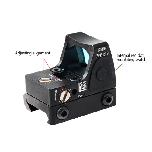 Adjustable Scope Sight Holographic Sight Visier Reflex für 20mm # - Bild 2 von 6