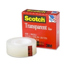Scotch Premium Transparent Film Tape Clear 1 2 Inch x 36 Yards 600 6 Packs