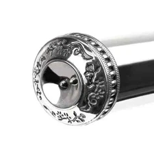 Flute Crown. Leaf Series Dark Silver fits Yamaha, Pearl, Jupiter flutes