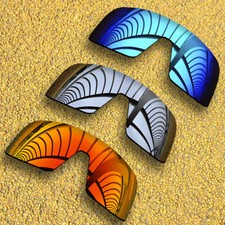 3 Pieces Lenses Replacement for-Oakley Sutro S OO9462 Polarized-Silver Blue Red