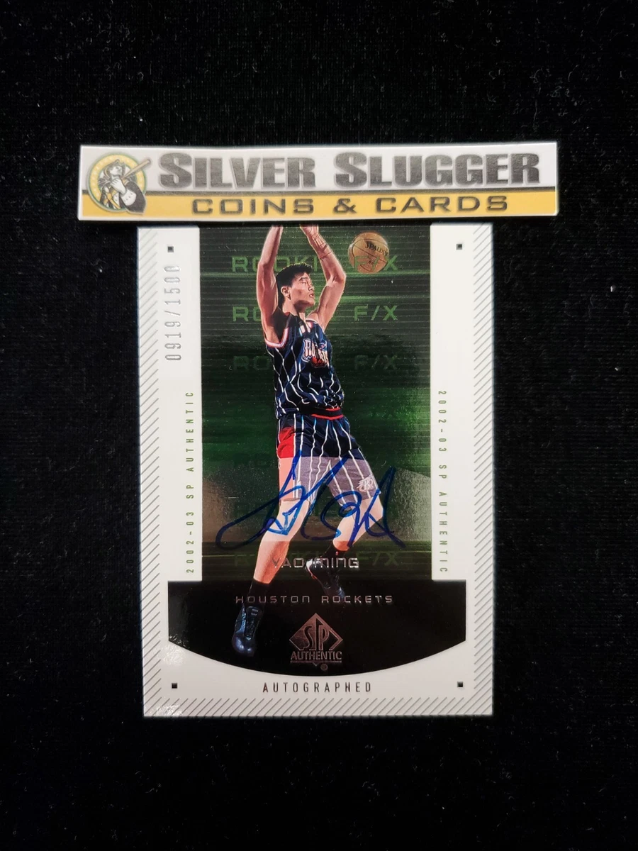 2002-03 Yao Ming SP Authentic Rookie F/X Auto /1500 #143 RC 
