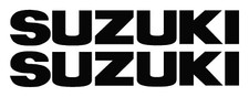2x SUZUKI Decals Stickers Motorbike Racing Motorcycle Tank Fairing belly pan